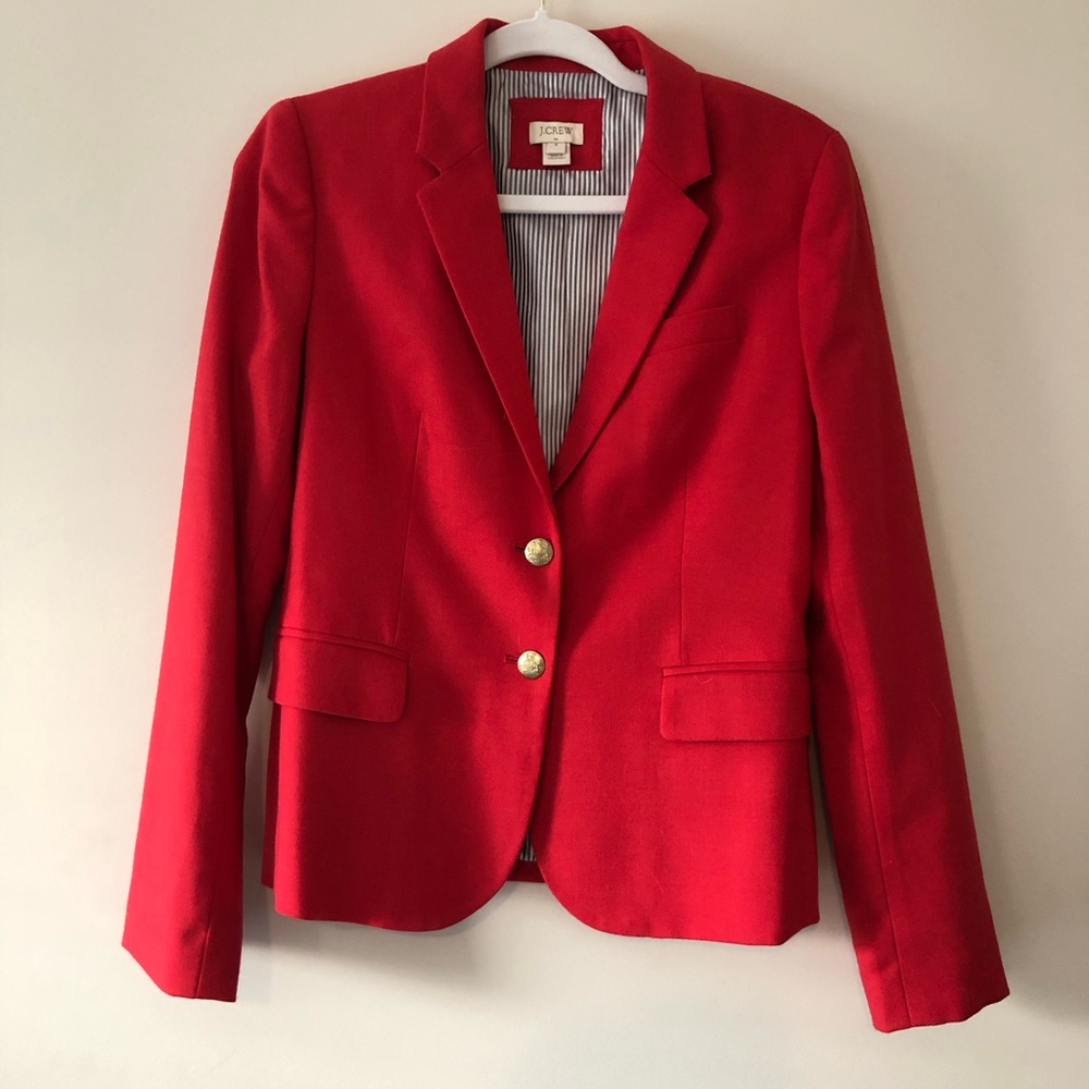 J.crew blazer, red, EUC
